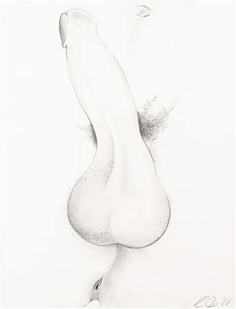ROBERT INDIANA (1928-2018) Five erotic pencil studies.